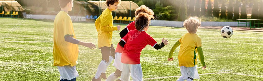 Partita di calcio giovanile su campo sportivo locale