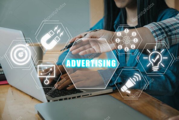 Banner pubblicitario orizzontale dimostrativo su sito di news